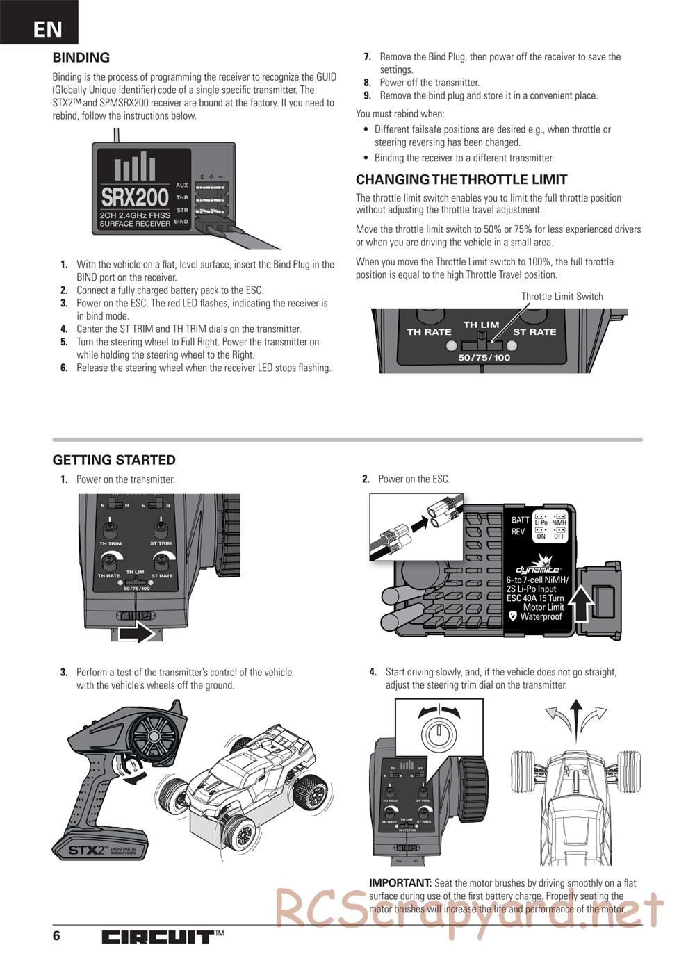 ECX - Circuit BD Li-Po 2WD - Manual - Page 6