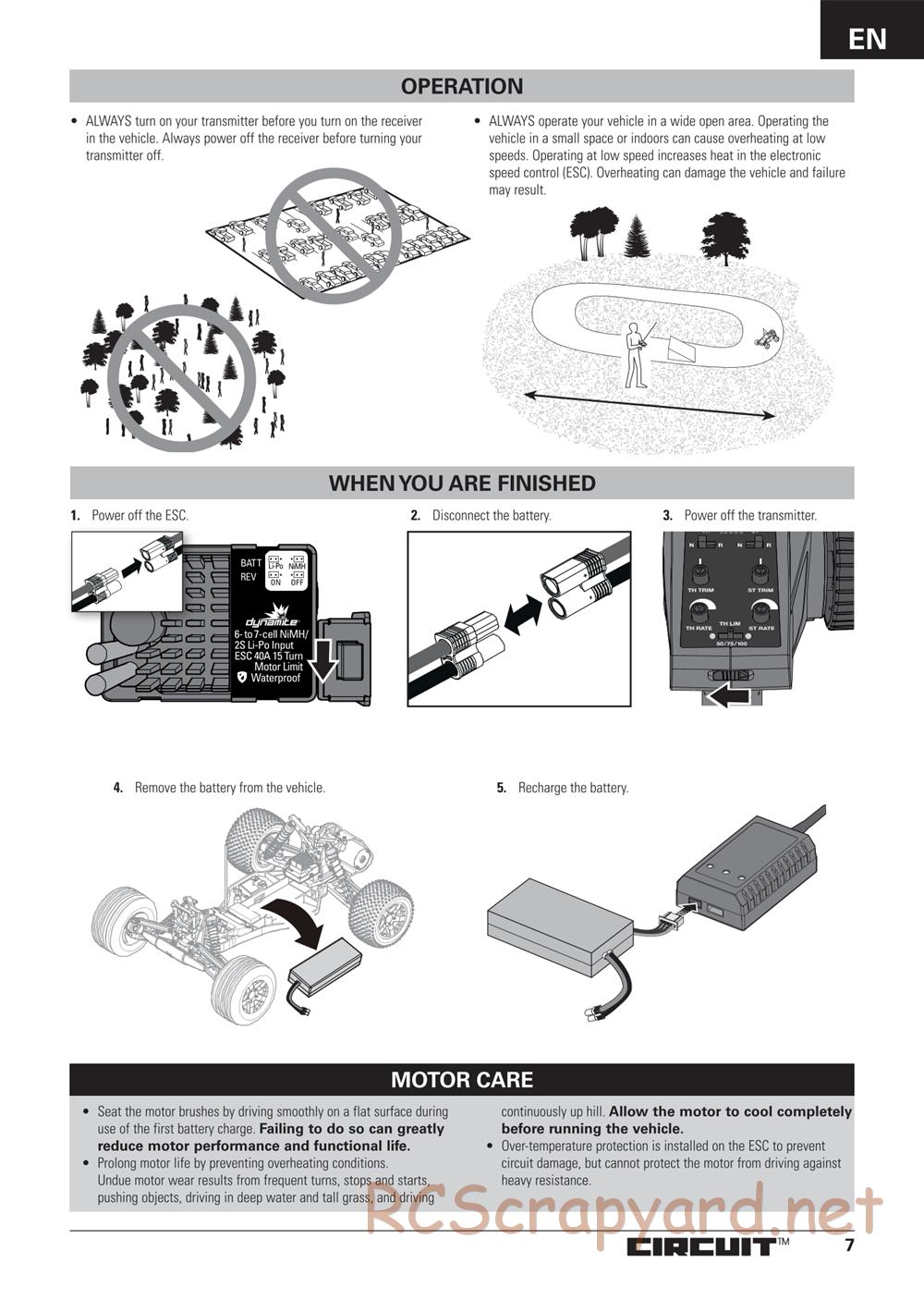 ECX - Circuit BD Li-Po 2WD - Manual - Page 7