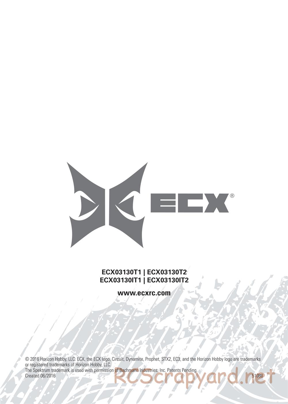 ECX - Circuit BD Li-Po 2WD - Manual - Page 18