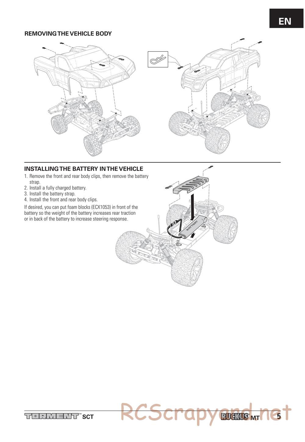 ECX - Torment 4WD - Manual - Page 5
