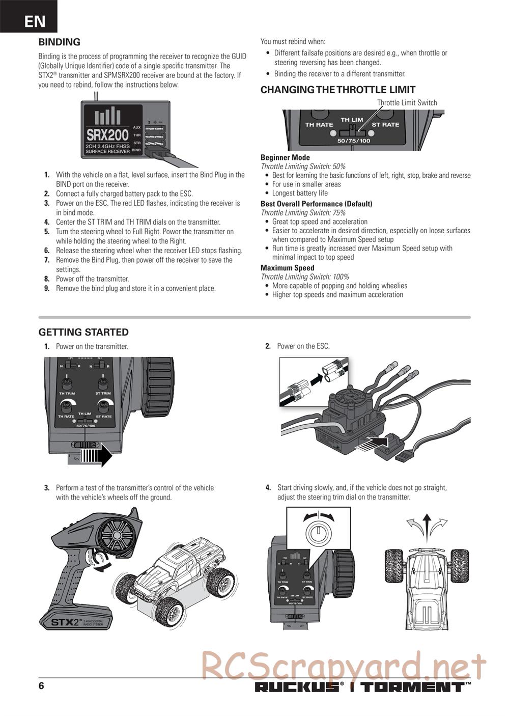 ECX - Torment Brushless 2WD - Manual - Page 6
