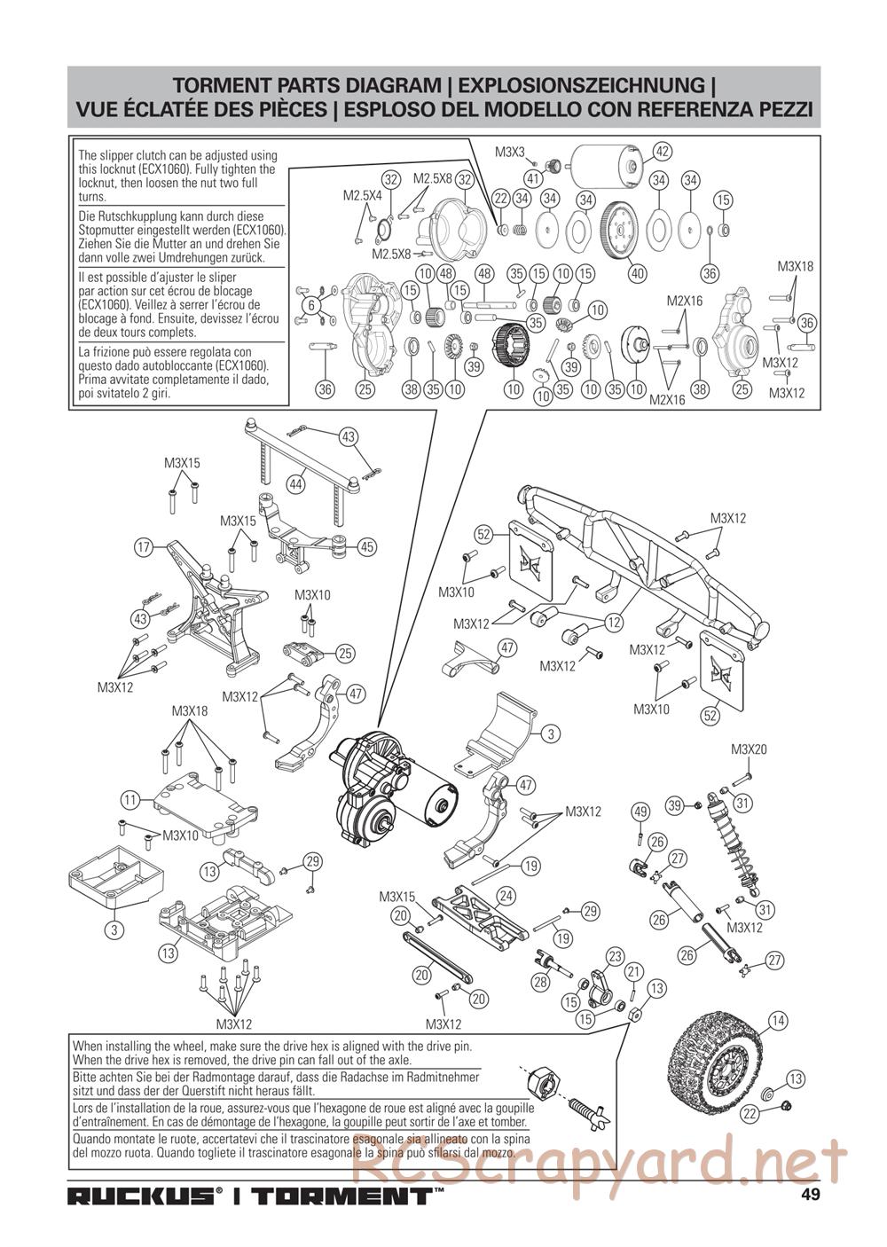 ECX - Torment Brushless 2WD - Manual - Page 16