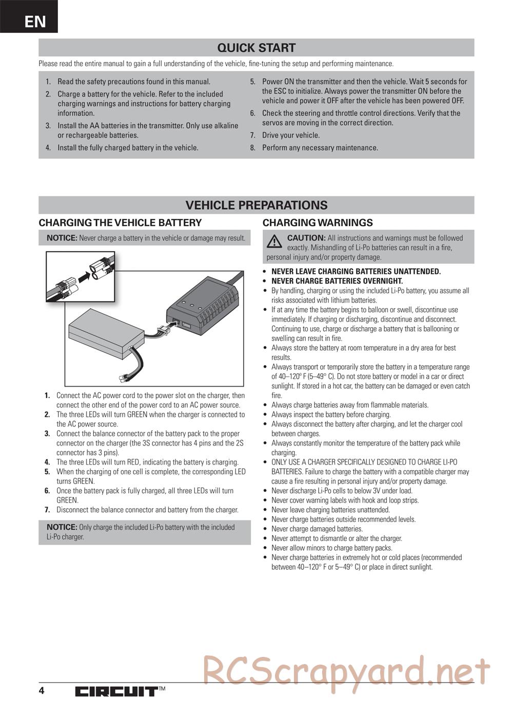 ECX - Circuit BD Li-Po 2WD - Manual - Page 4
