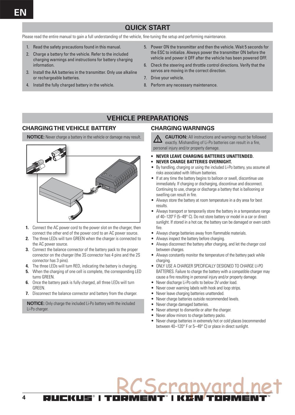 ECX - Torment 2WD - Manual - Page 4