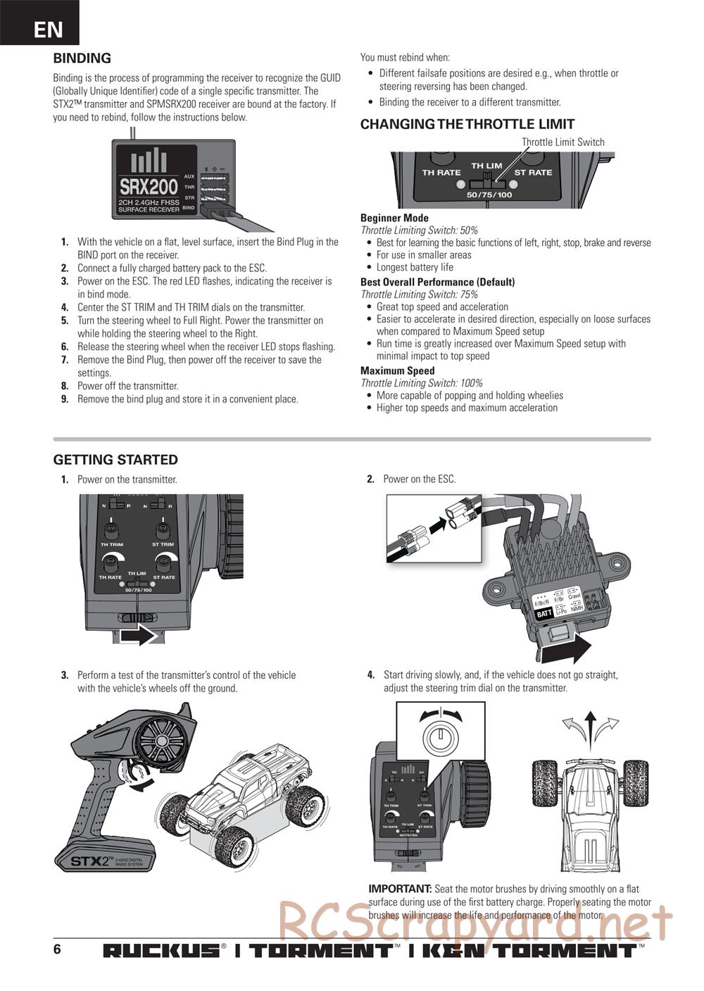 ECX - Torment 2WD - Manual - Page 6