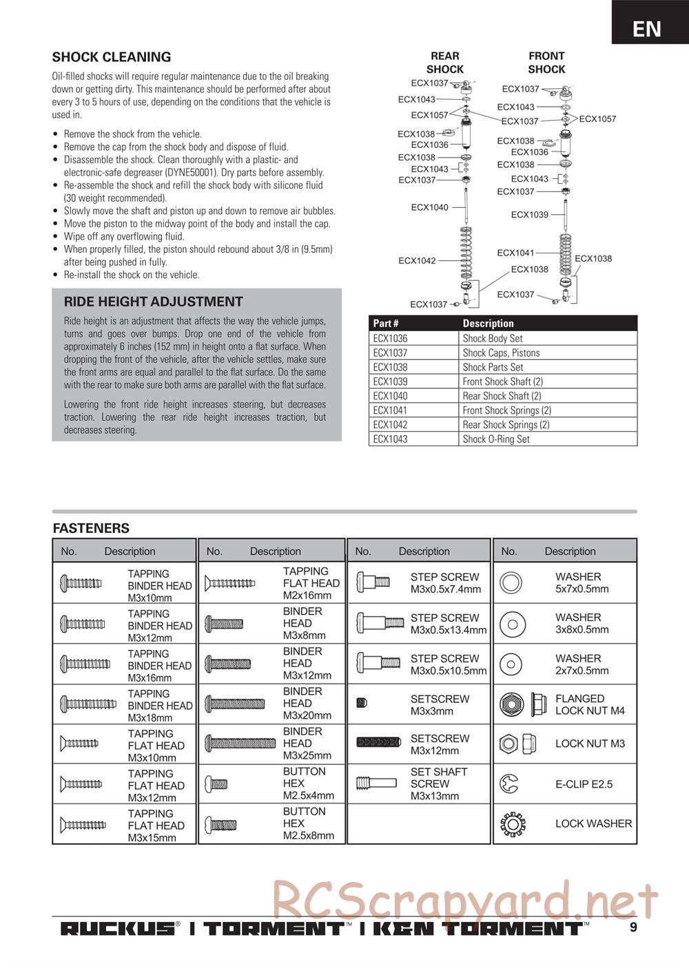 ECX - Torment 2WD - Manual - Page 9