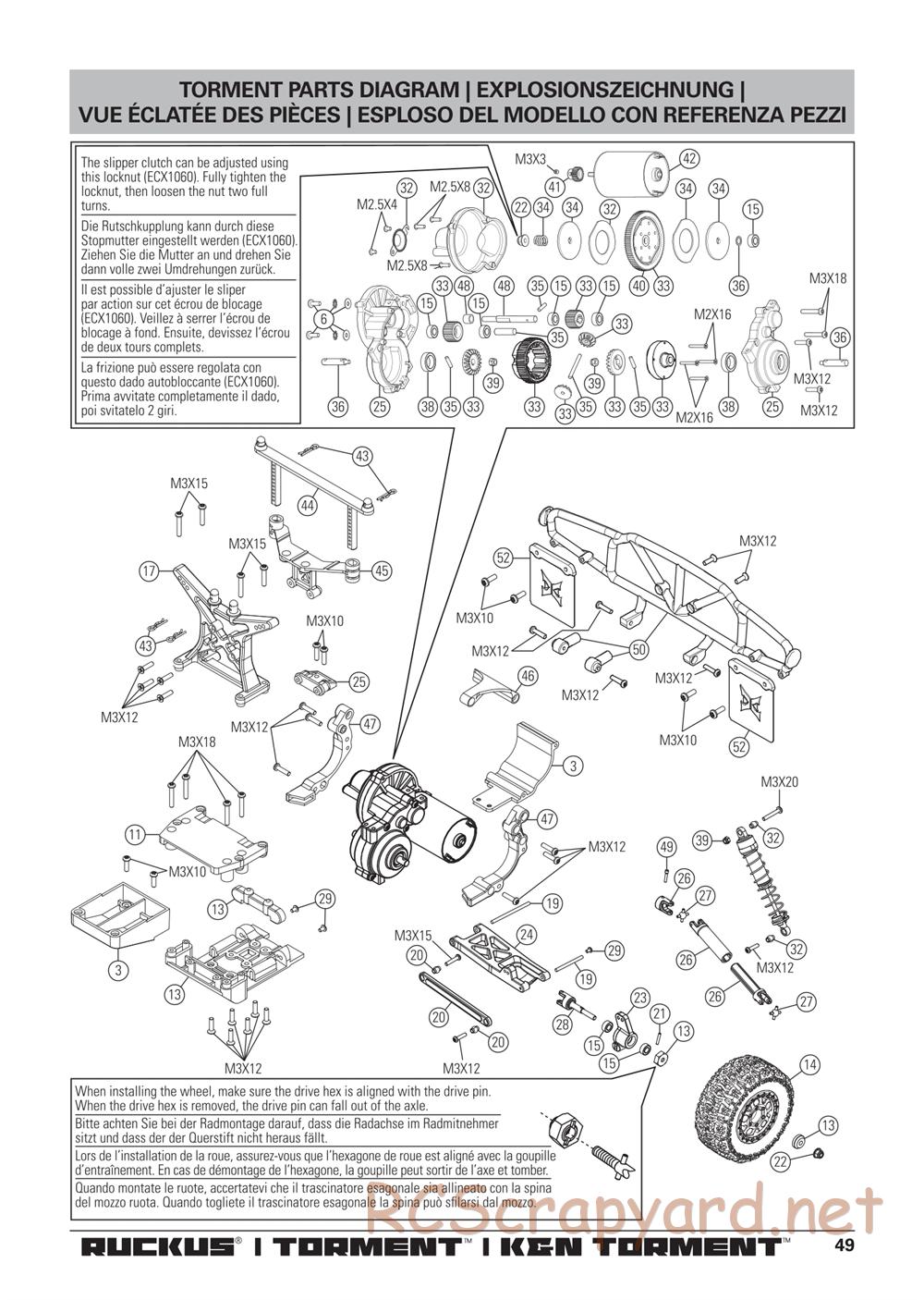 ECX - Torment 2WD - Manual - Page 16