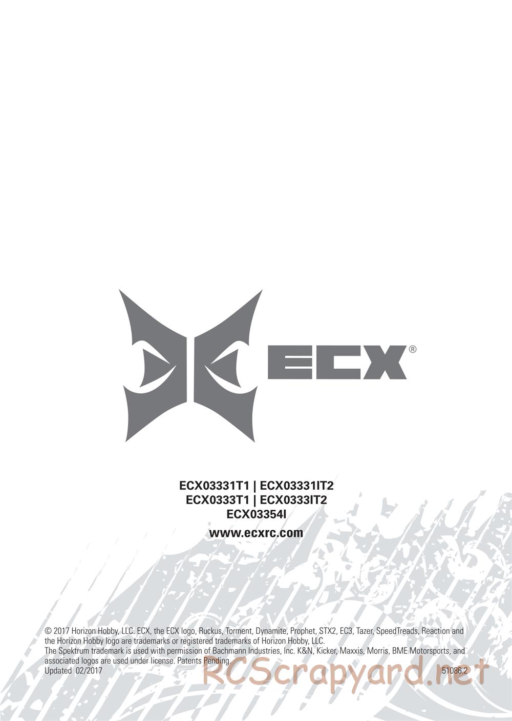 ECX - Torment 2WD - Manual - Page 19