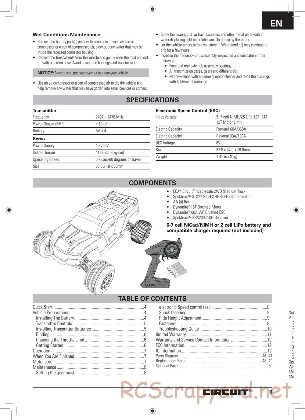 ECX - Circuit 2WD - Manual - Page 3