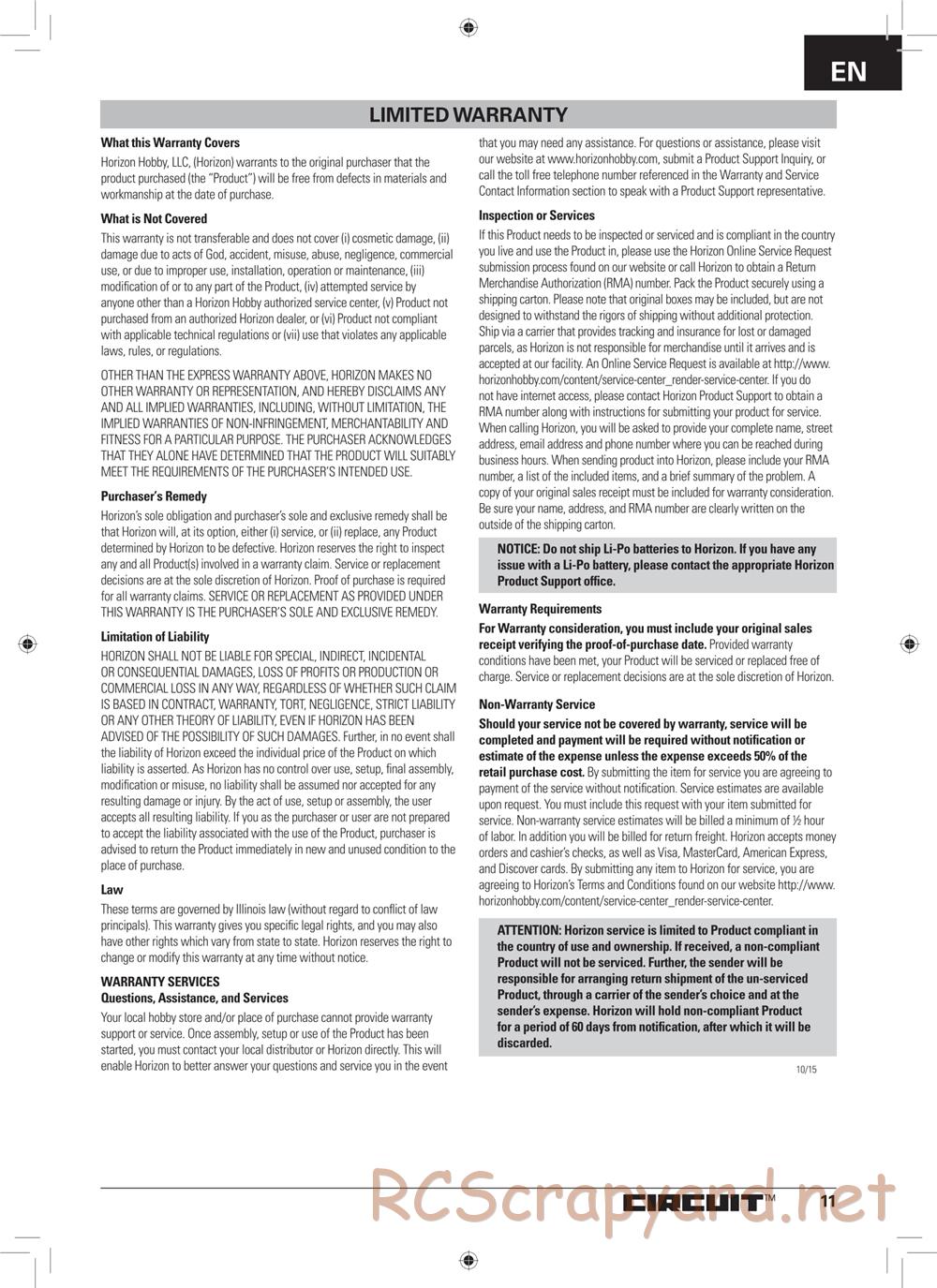 ECX - Circuit 2WD - Manual - Page 11
