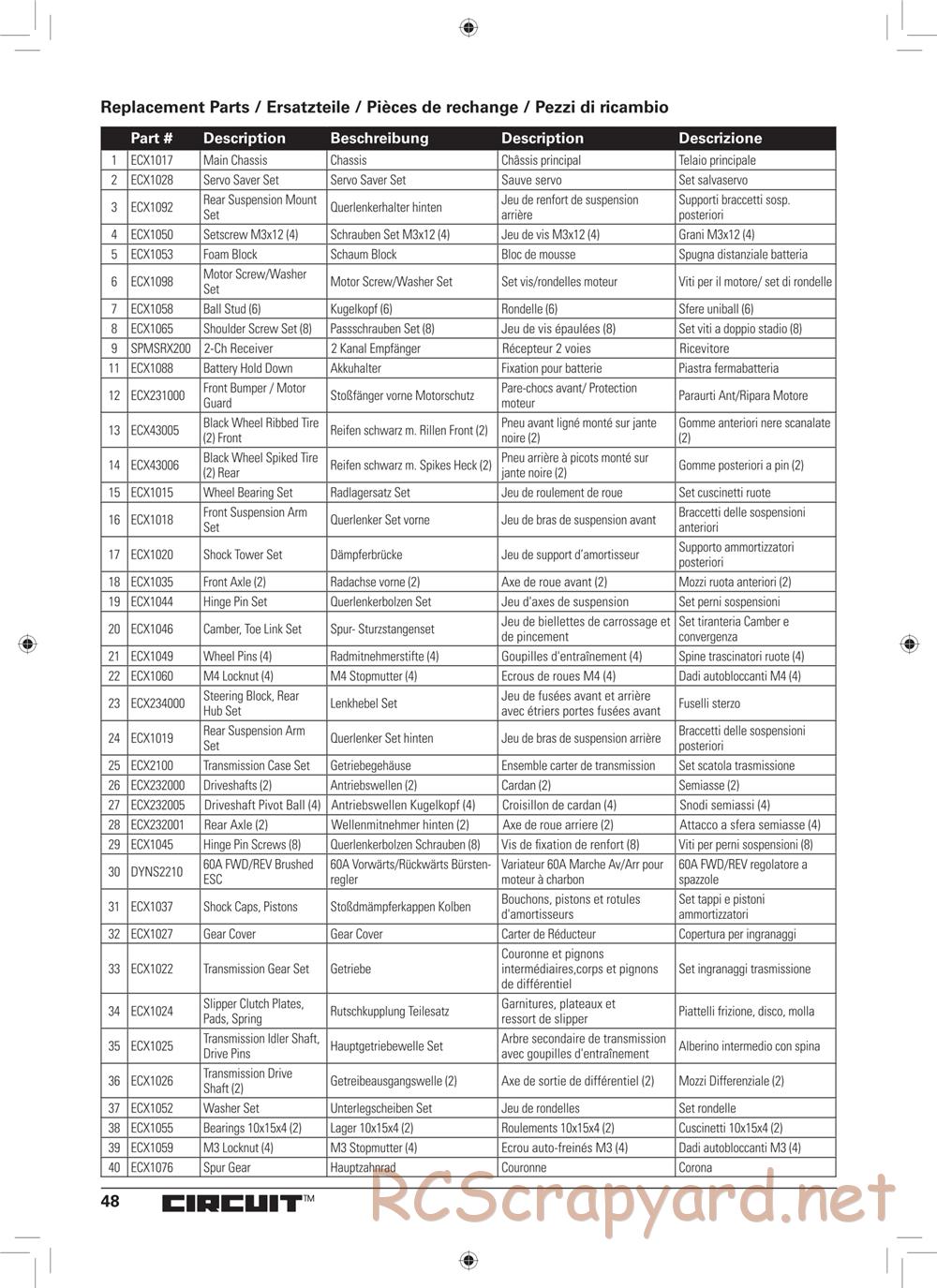 ECX - Circuit 2WD - Manual - Page 15