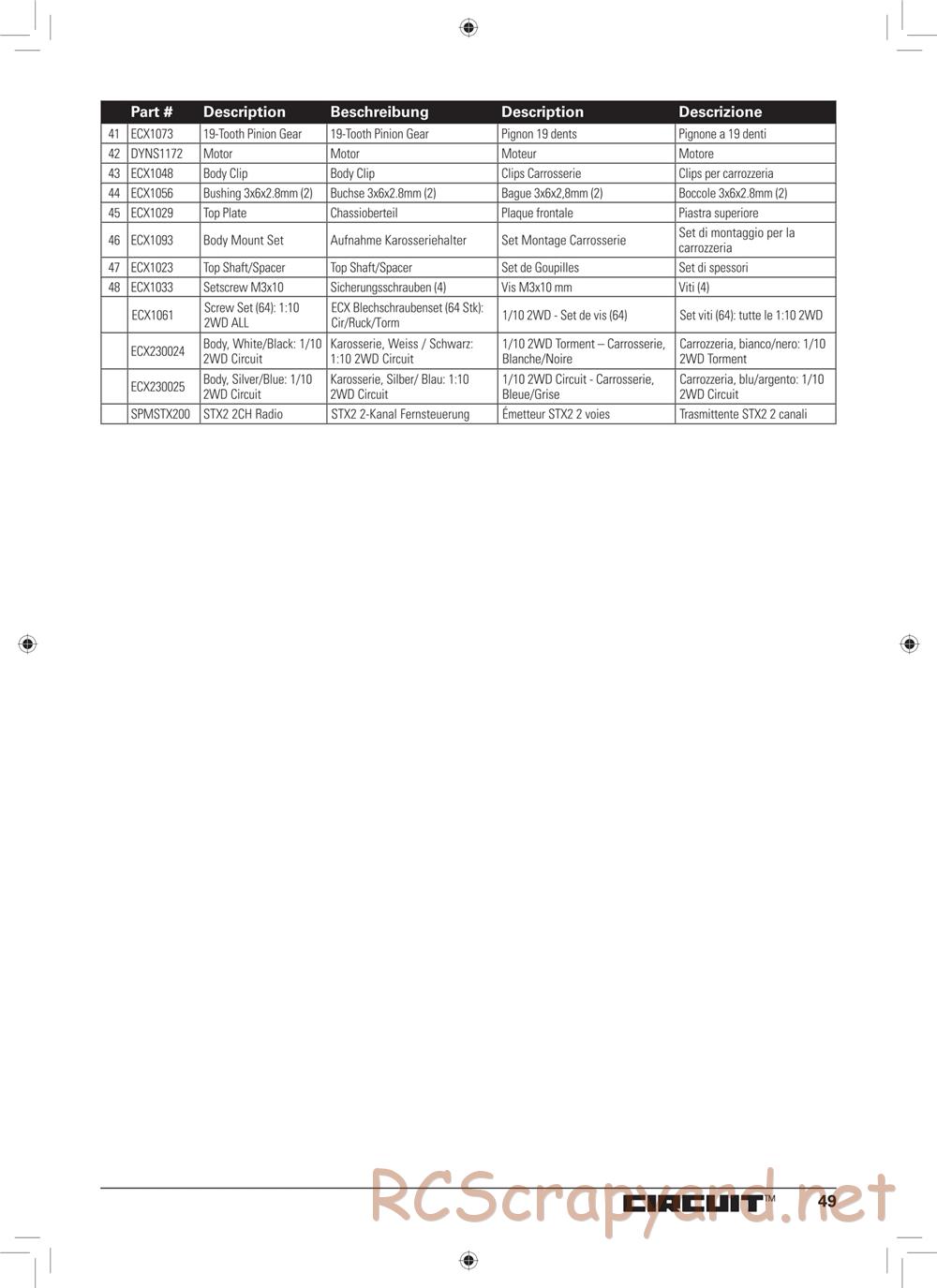 ECX - Circuit 2WD - Manual - Page 16