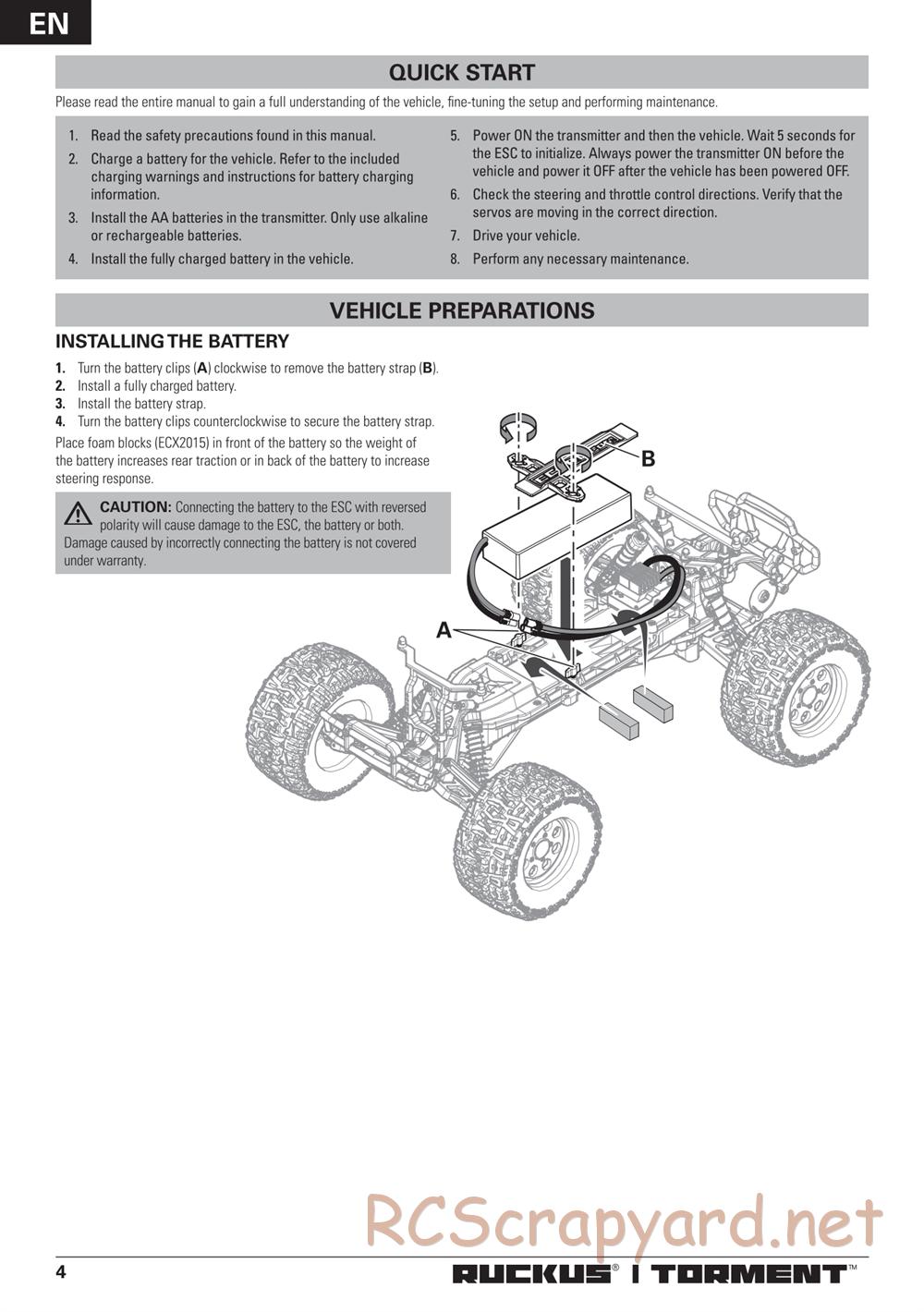 ECX - Torment 2WD - Manual - Page 4