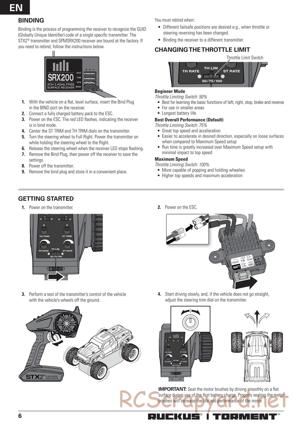ECX - Torment 2WD - Manual - Page 6