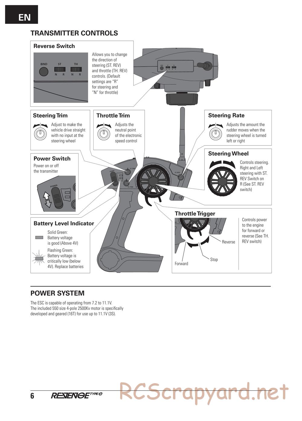 ECX - Revenge Type-E 4WD - Manual - Page 6