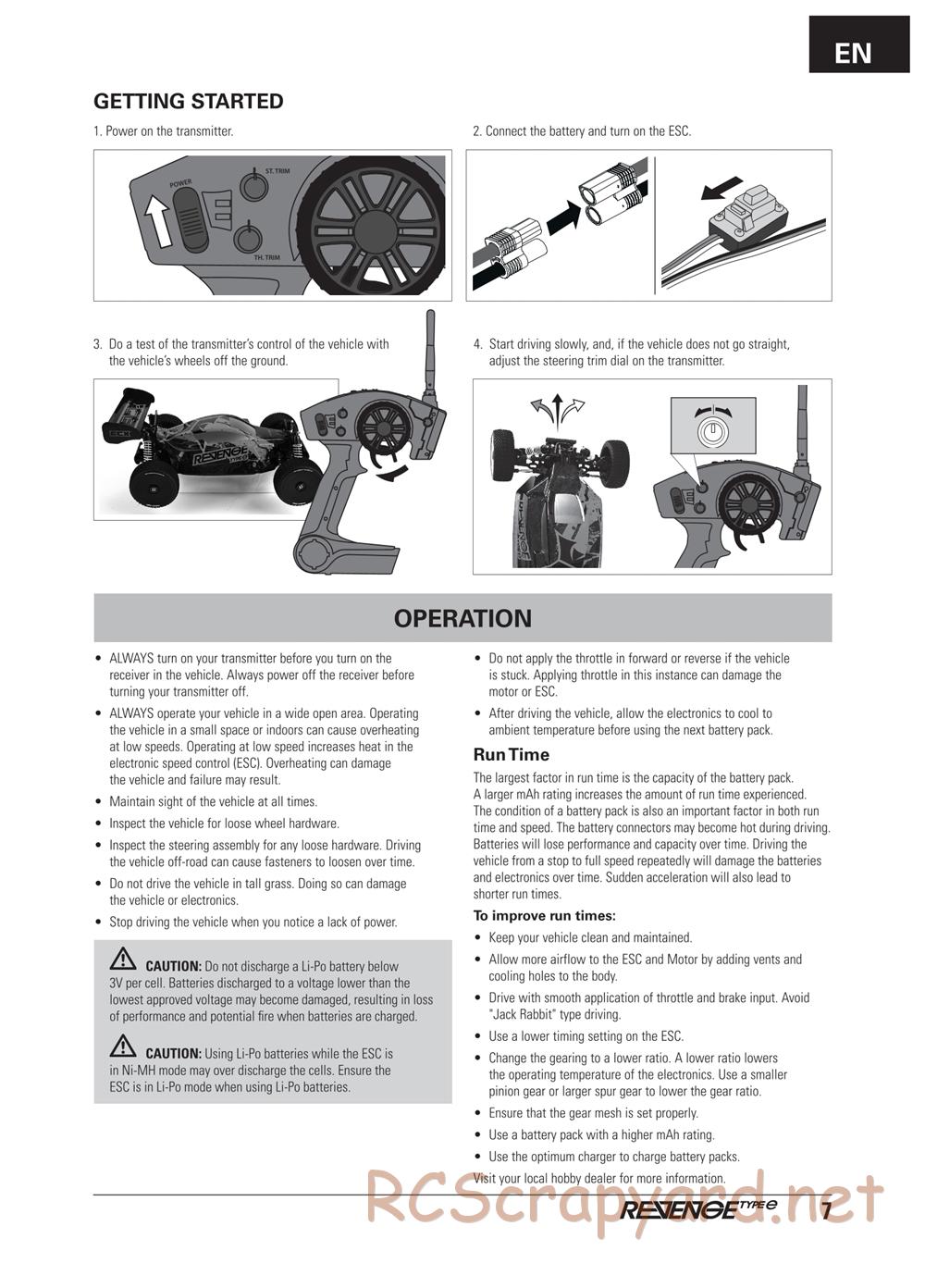 ECX - Revenge Type-E 4WD - Manual - Page 7