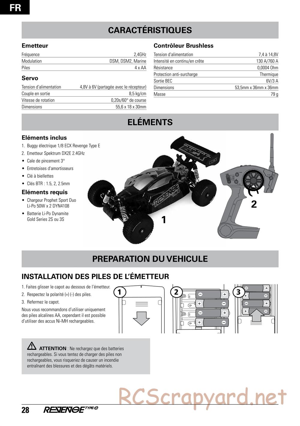 ECX - Revenge Type-E 4WD - Manual - Page 28