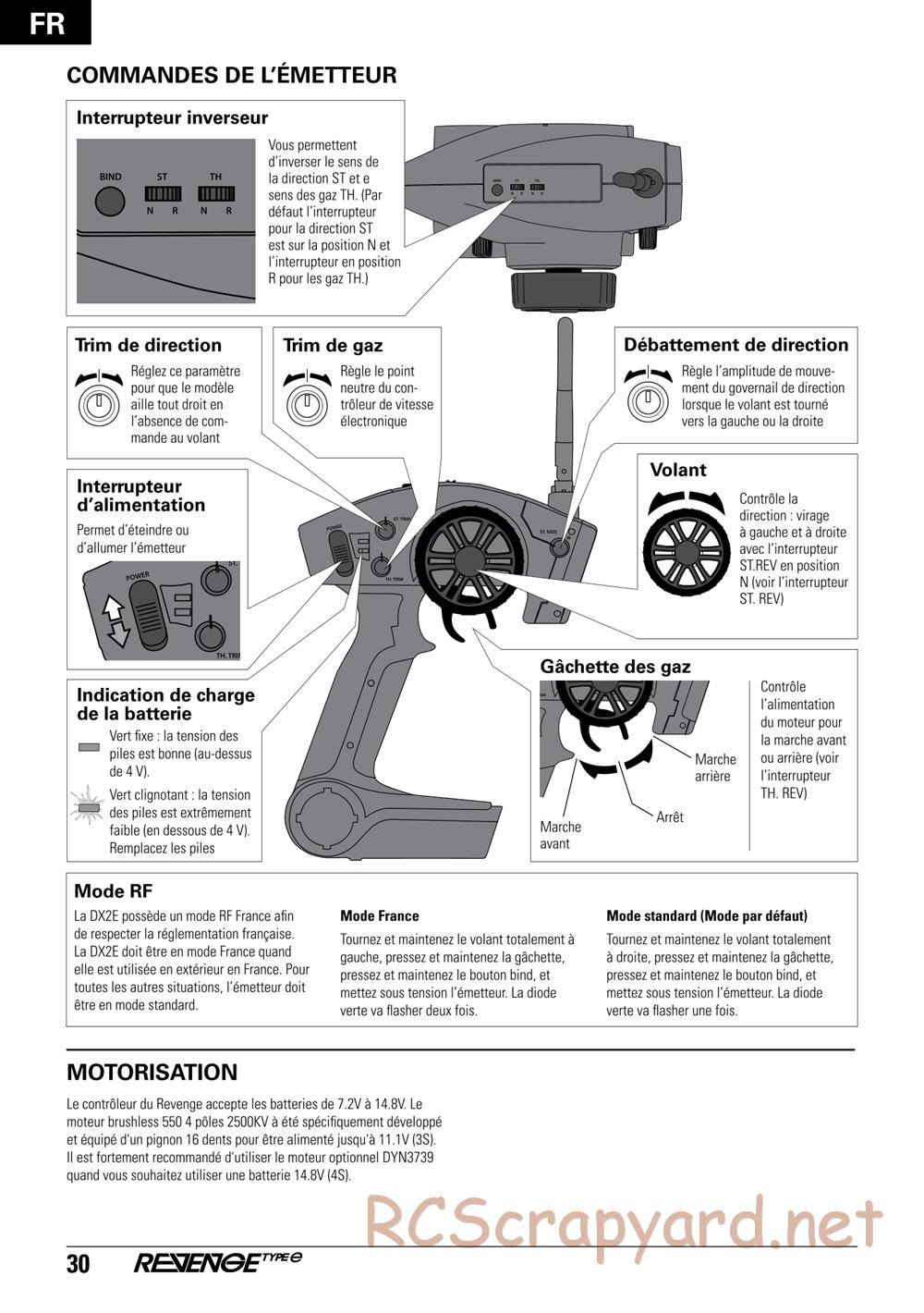 ECX - Revenge Type-E 4WD - Manual - Page 30