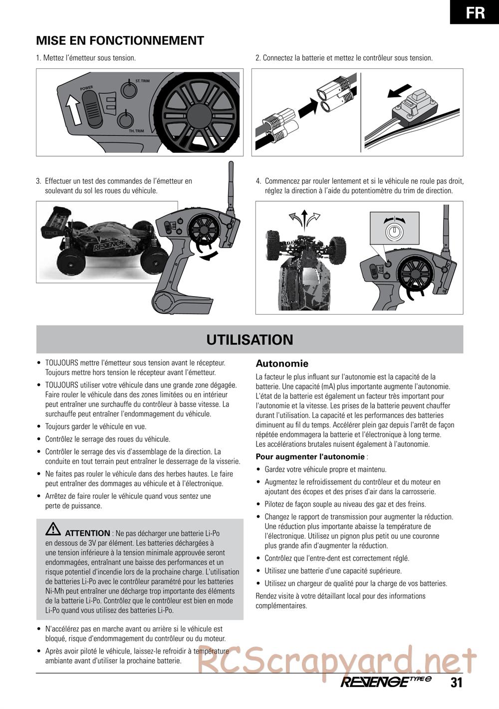 ECX - Revenge Type-E 4WD - Manual - Page 31