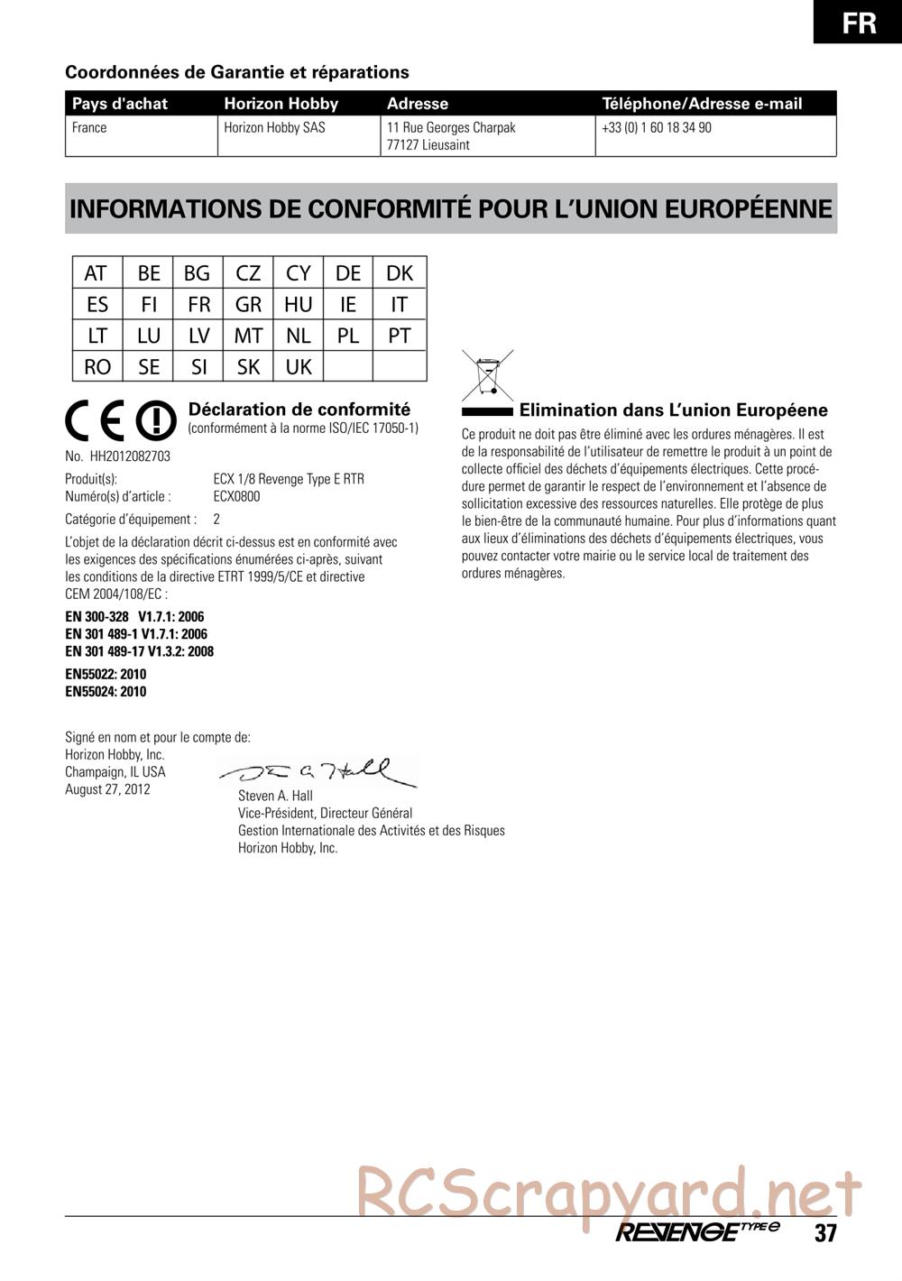 ECX - Revenge Type-E 4WD - Manual - Page 37