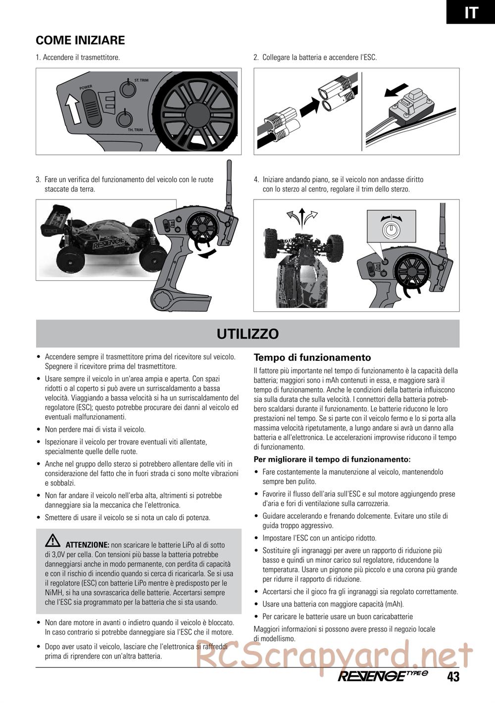 ECX - Revenge Type-E 4WD - Manual - Page 43