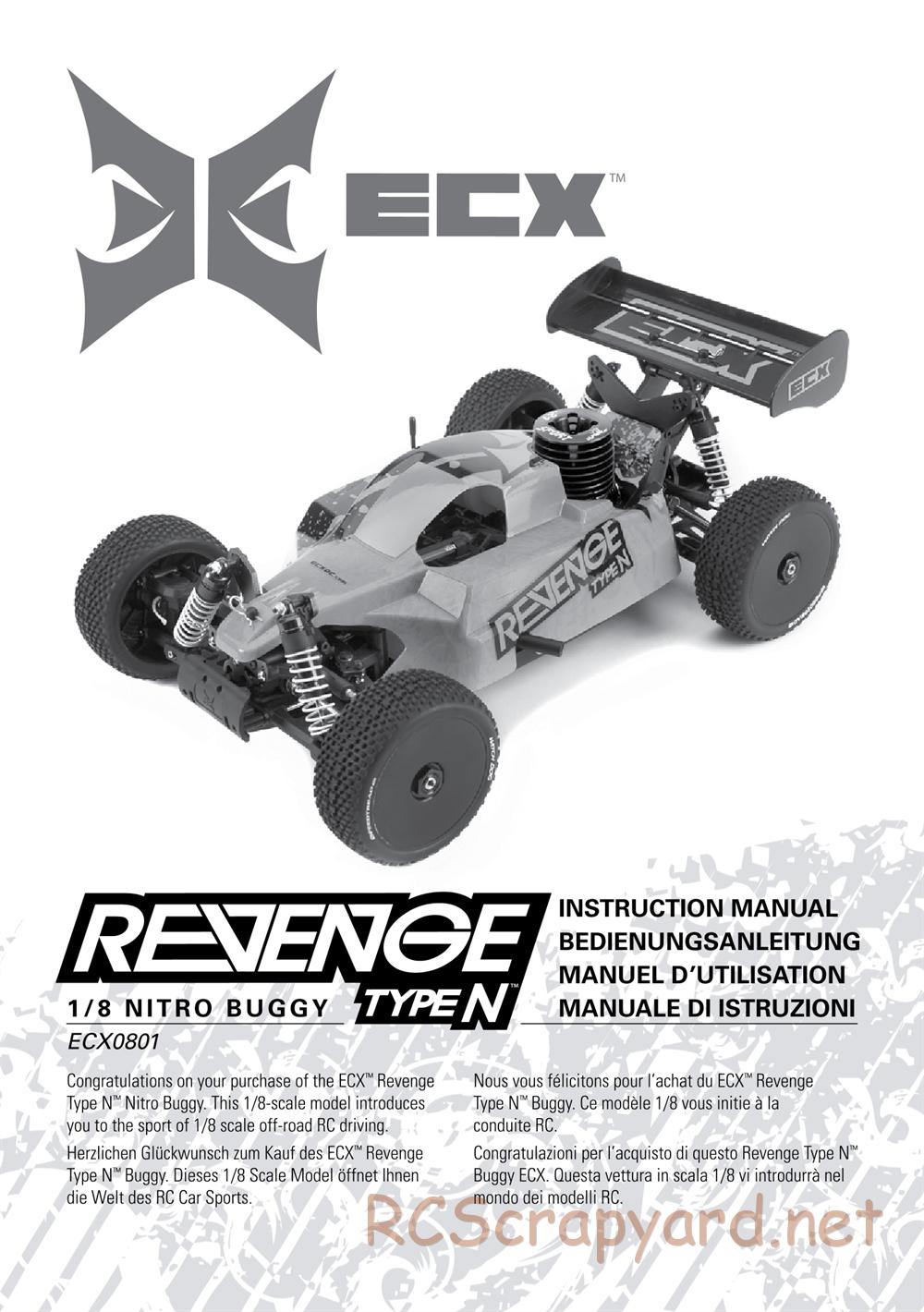 ECX - Revenge Type-N 4WD - Manual - Page 1