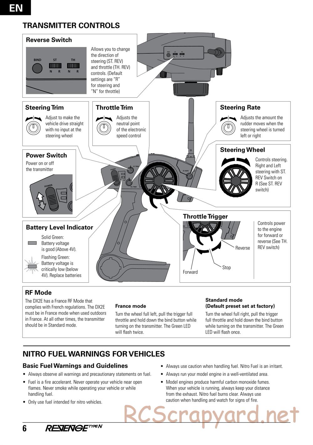 ECX - Revenge Type-N 4WD - Manual - Page 6
