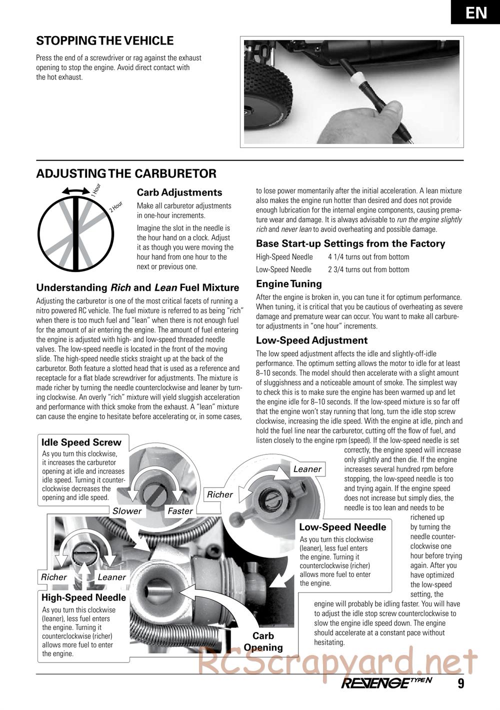 ECX - Revenge Type-N 4WD - Manual - Page 9