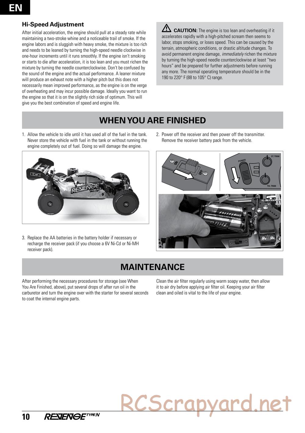 ECX - Revenge Type-N 4WD - Manual - Page 10