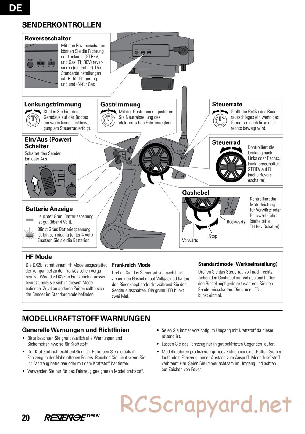 ECX - Revenge Type-N 4WD - Manual - Page 20
