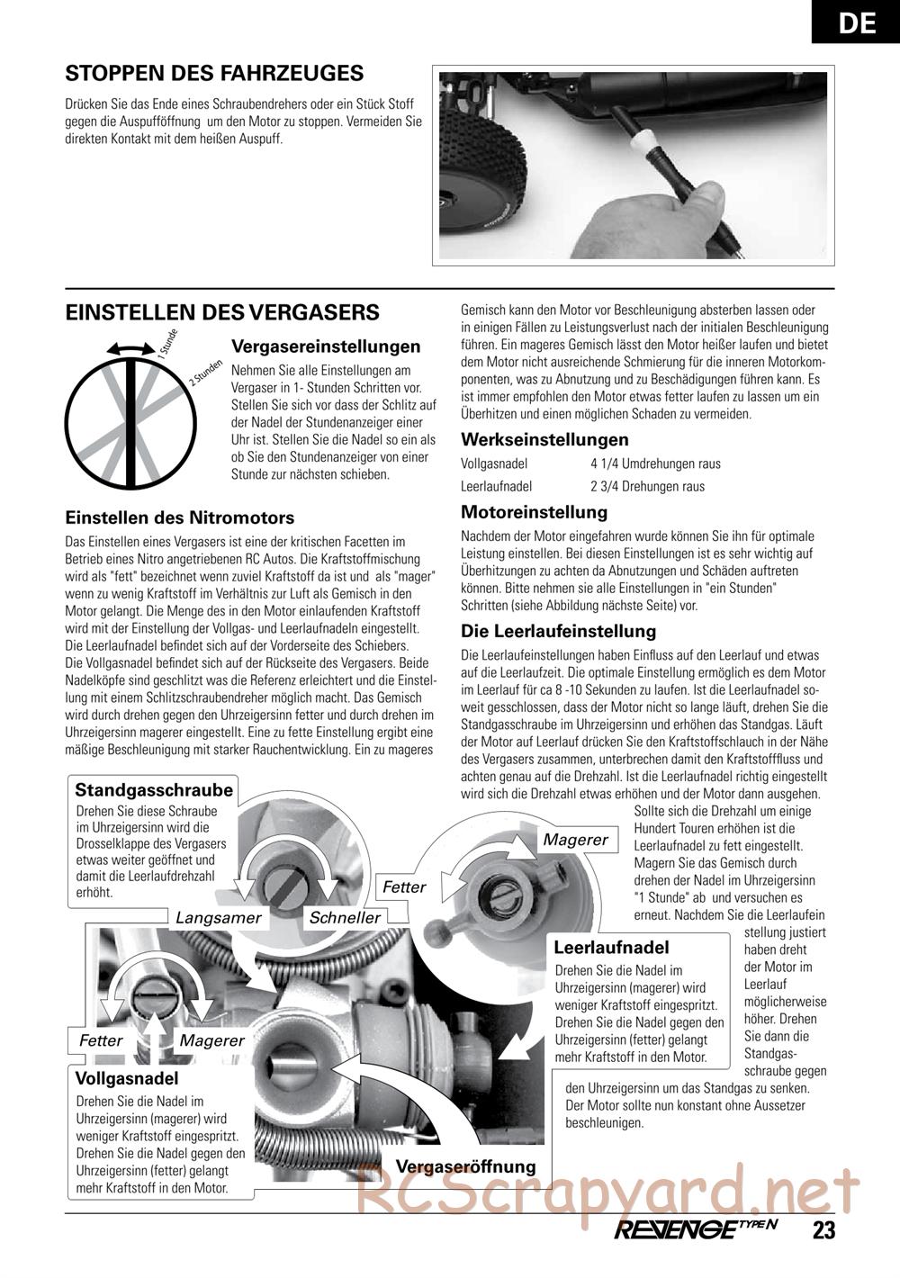 ECX - Revenge Type-N 4WD - Manual - Page 23