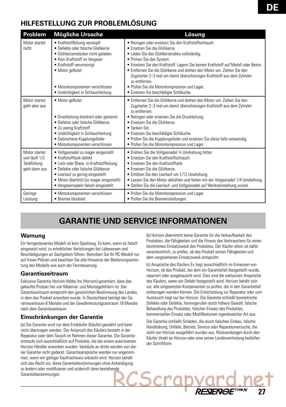 ECX - Revenge Type-N 4WD - Manual - Page 27