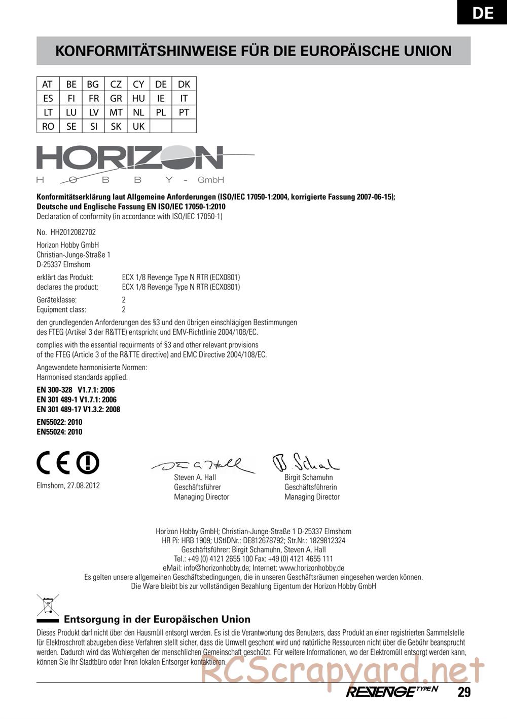 ECX - Revenge Type-N 4WD - Manual - Page 29