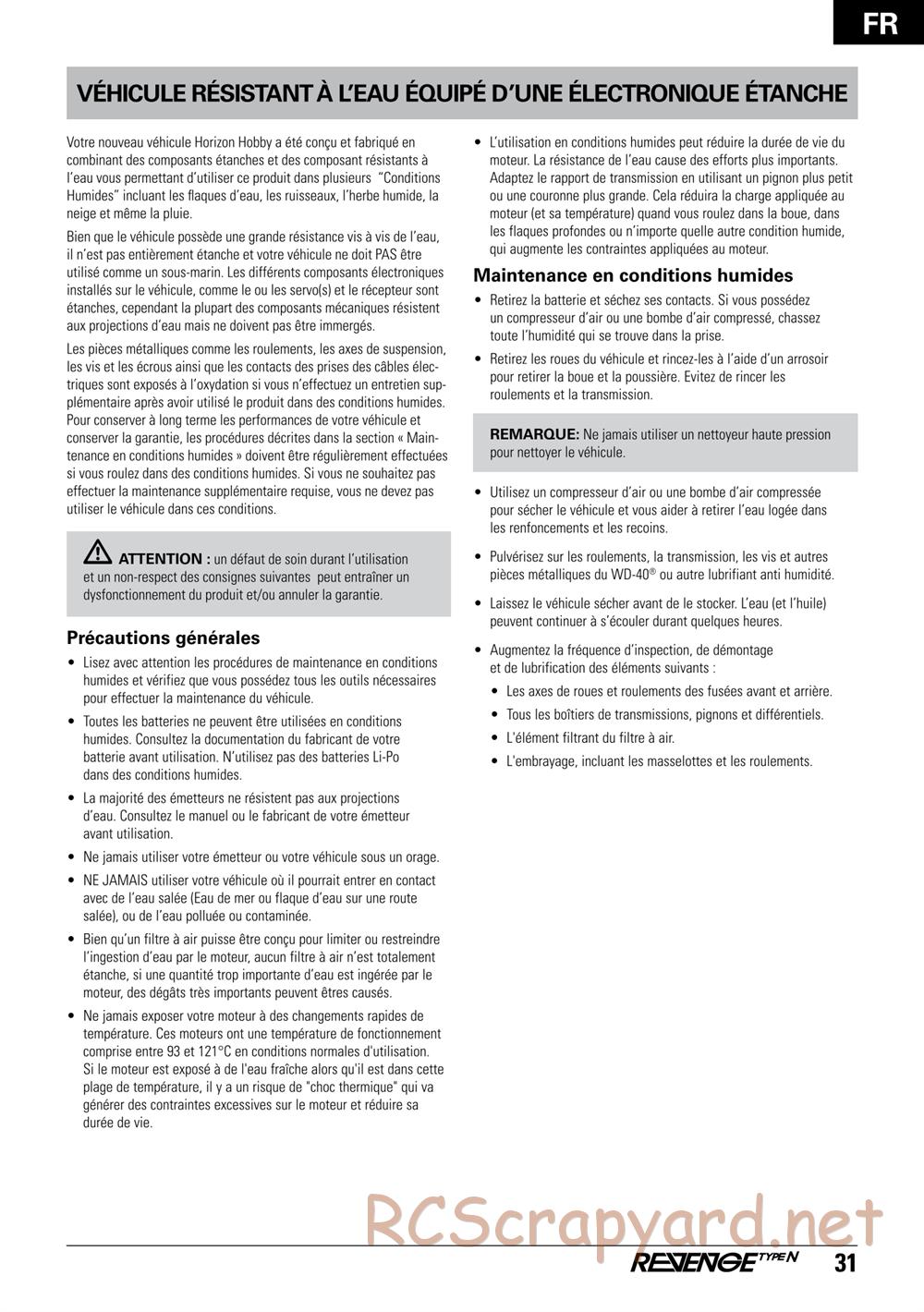 ECX - Revenge Type-N 4WD - Manual - Page 31