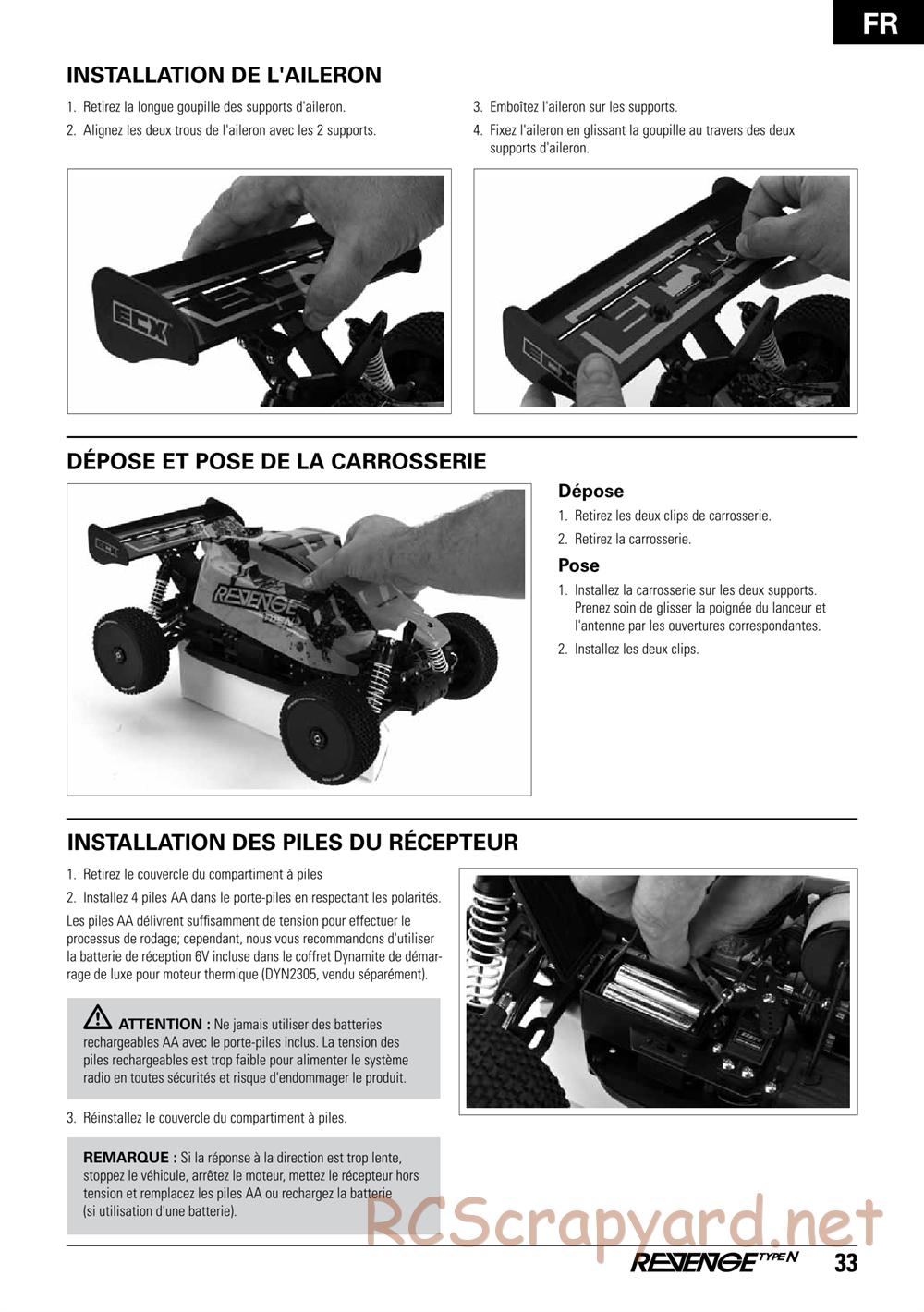 ECX - Revenge Type-N 4WD - Manual - Page 33