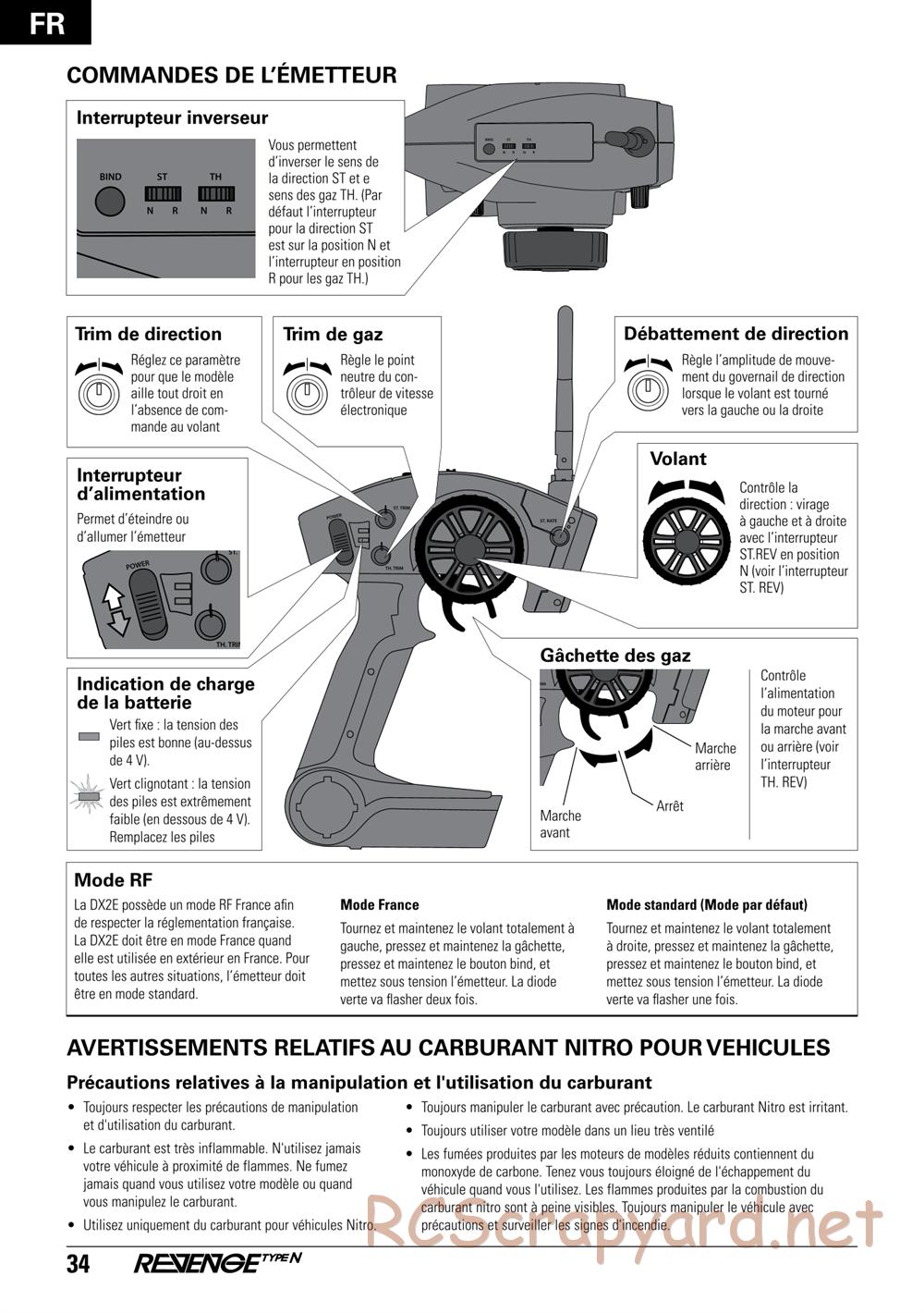 ECX - Revenge Type-N 4WD - Manual - Page 34