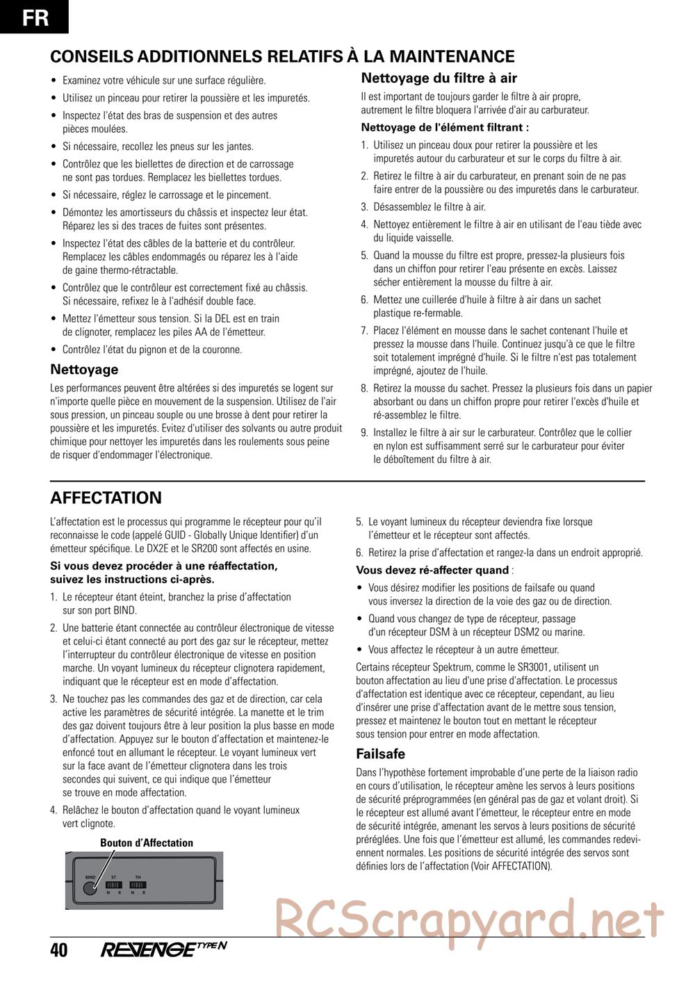 ECX - Revenge Type-N 4WD - Manual - Page 40