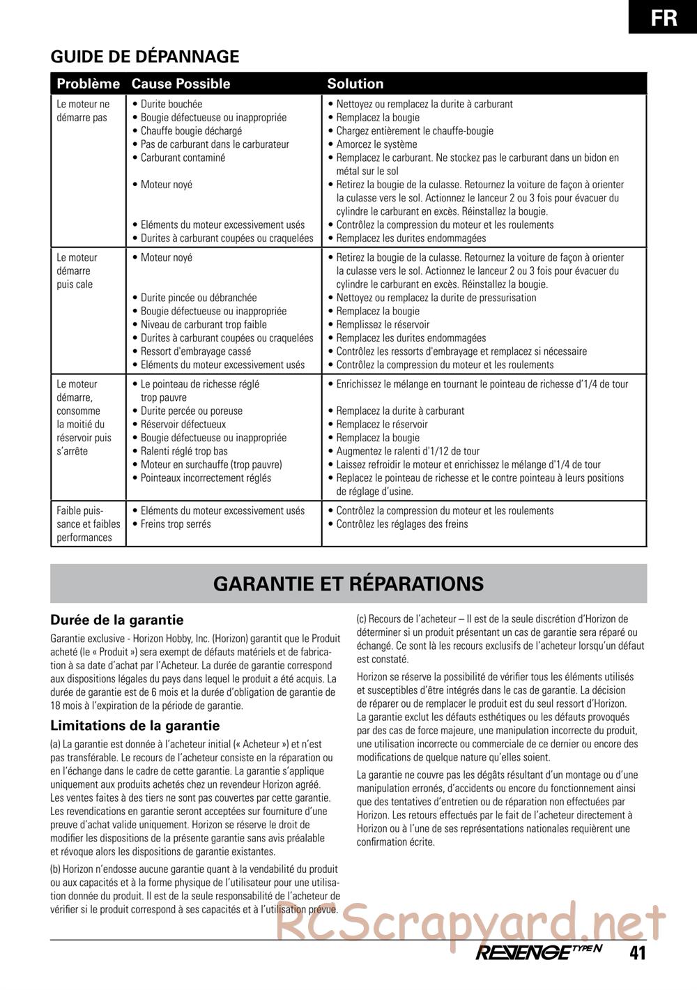 ECX - Revenge Type-N 4WD - Manual - Page 41