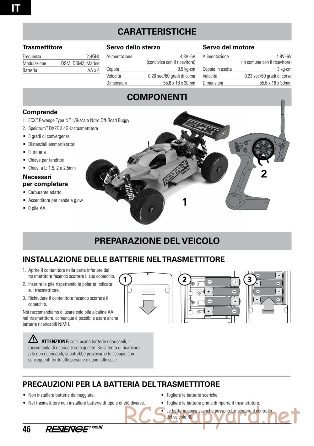 ECX - Revenge Type-N 4WD - Manual - Page 46