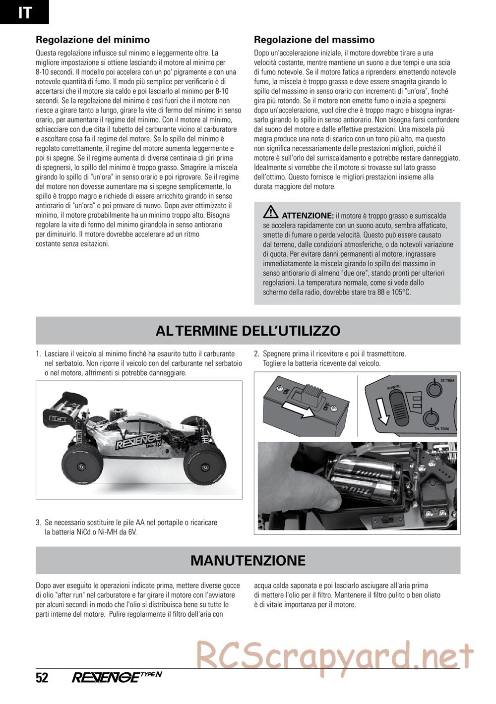 ECX - Revenge Type-N 4WD - Manual - Page 52