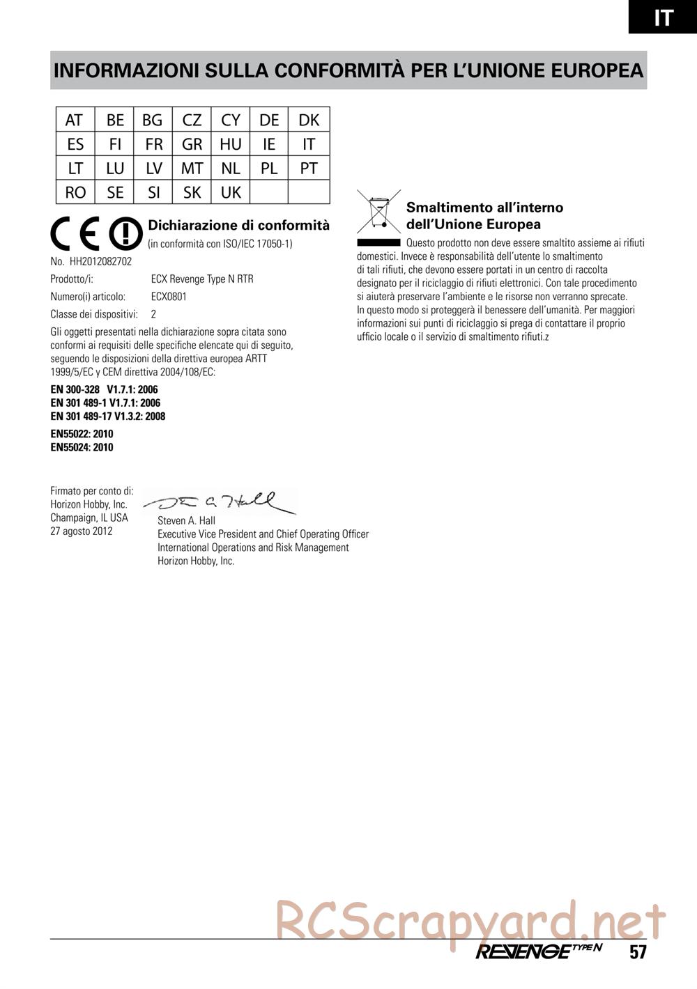 ECX - Revenge Type-N 4WD - Manual - Page 57