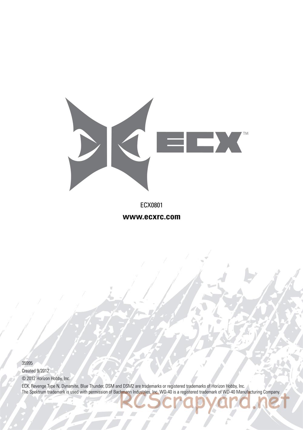 ECX - Revenge Type-N 4WD - Manual - Page 69
