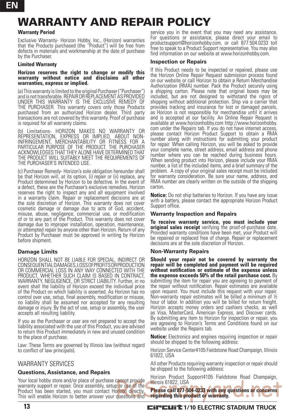 ECX - Circuit 2WD - Manual - Page 15