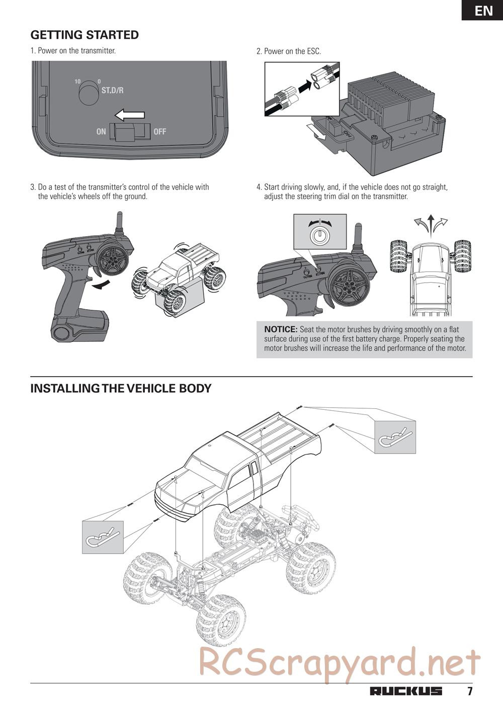 ECX - Ruckus 2WD - Manual - Page 7