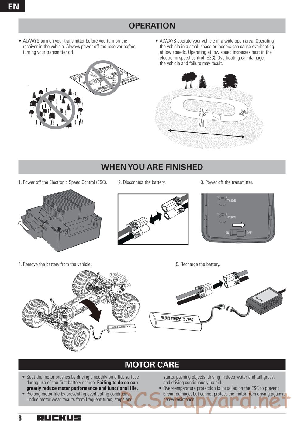 ECX - Ruckus 2WD - Manual - Page 8