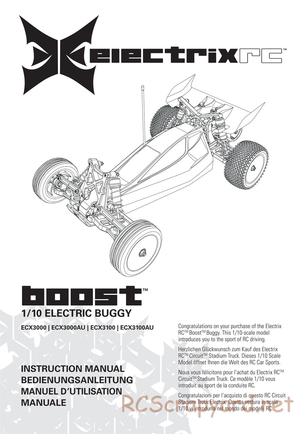 ECX - Boost 2WD - Manual - Page 1
