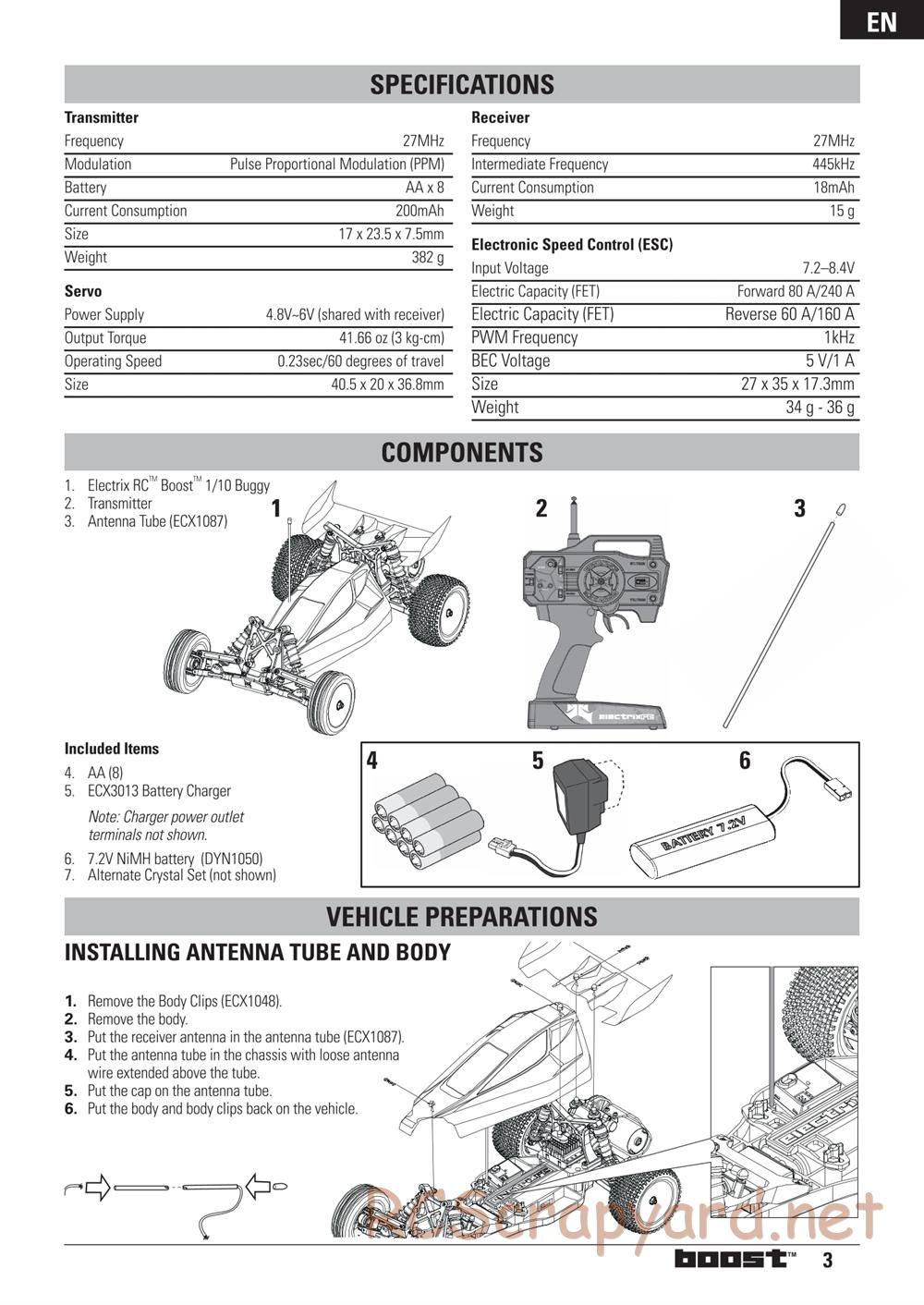 ECX - Boost 2WD - Manual - Page 3