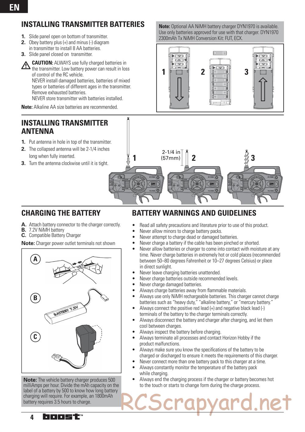 ECX - Boost 2WD - Manual - Page 4