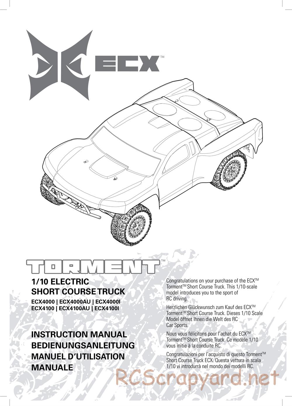 ECX - Torment 2WD - Manual - Page 1
