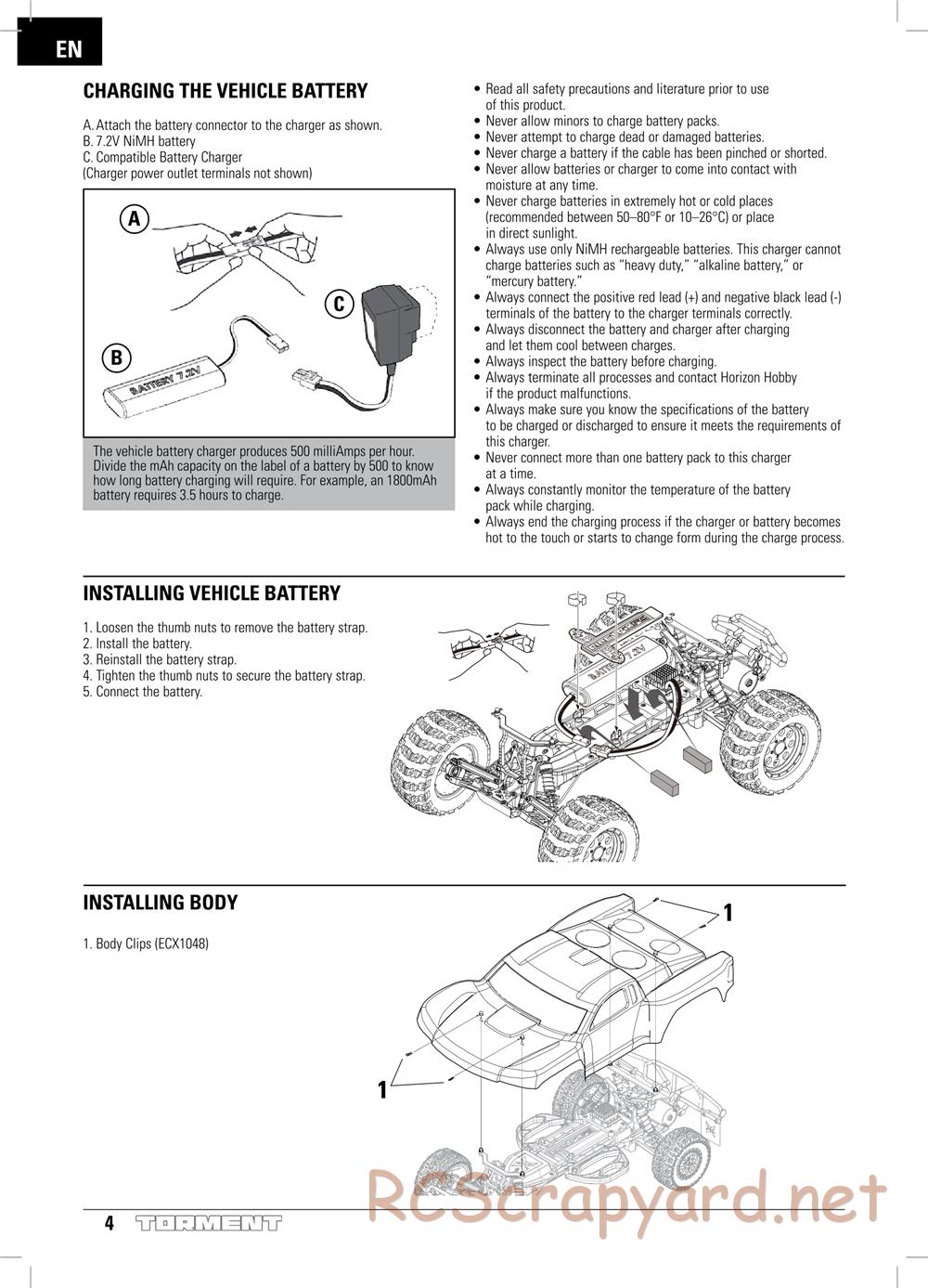 ECX - Torment 2WD - Manual - Page 4